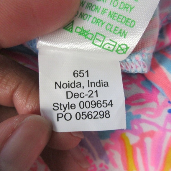 Lilly Pulitzer Girls Mini Agee Romper Dress XL Pink Cotton Sleeveless Beach 176 - Picture 5 of 12